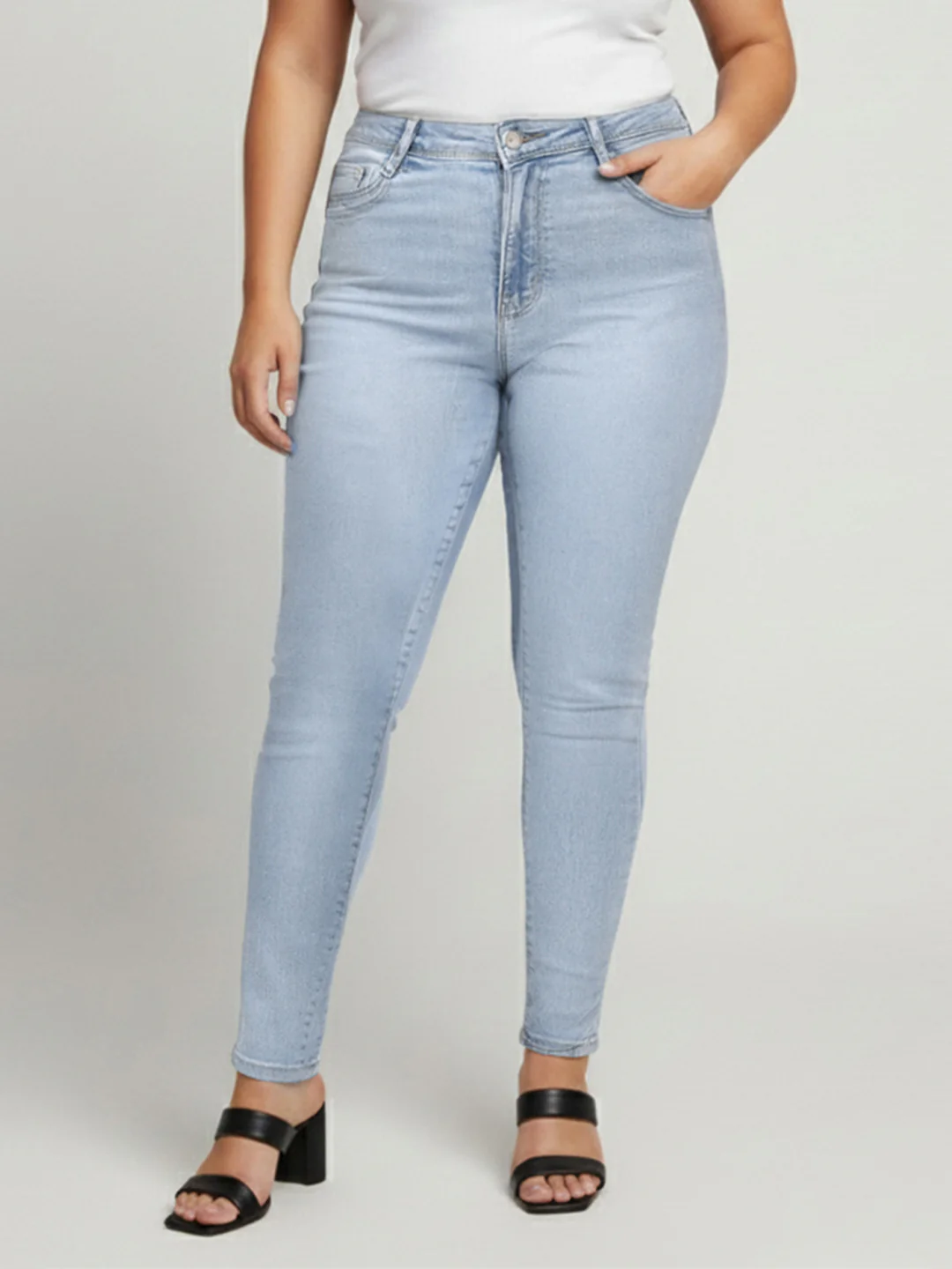 Kraus Kurve Women High-Rise Skinny Fit Jeans - Image 2