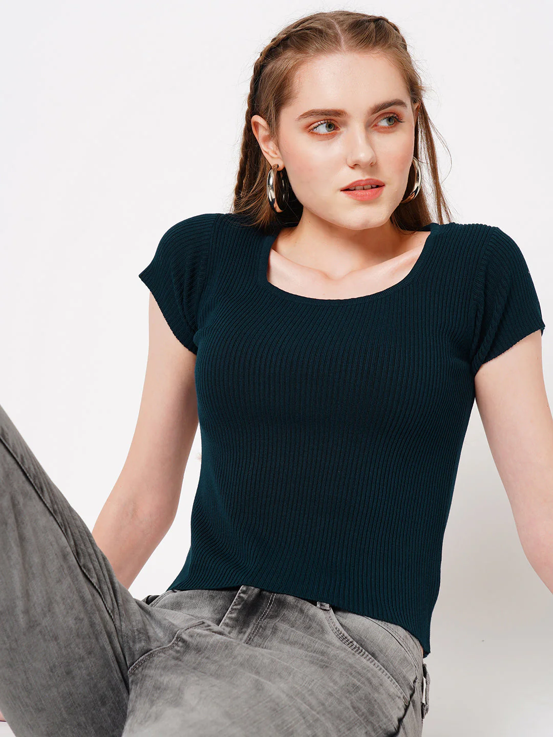 Women Airforce Flat Knit Top - Image 2