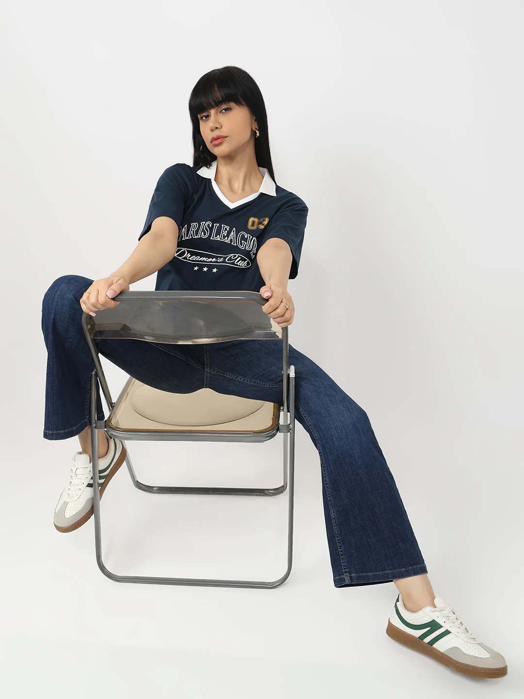 Women Airforce Graphic Crop Tees