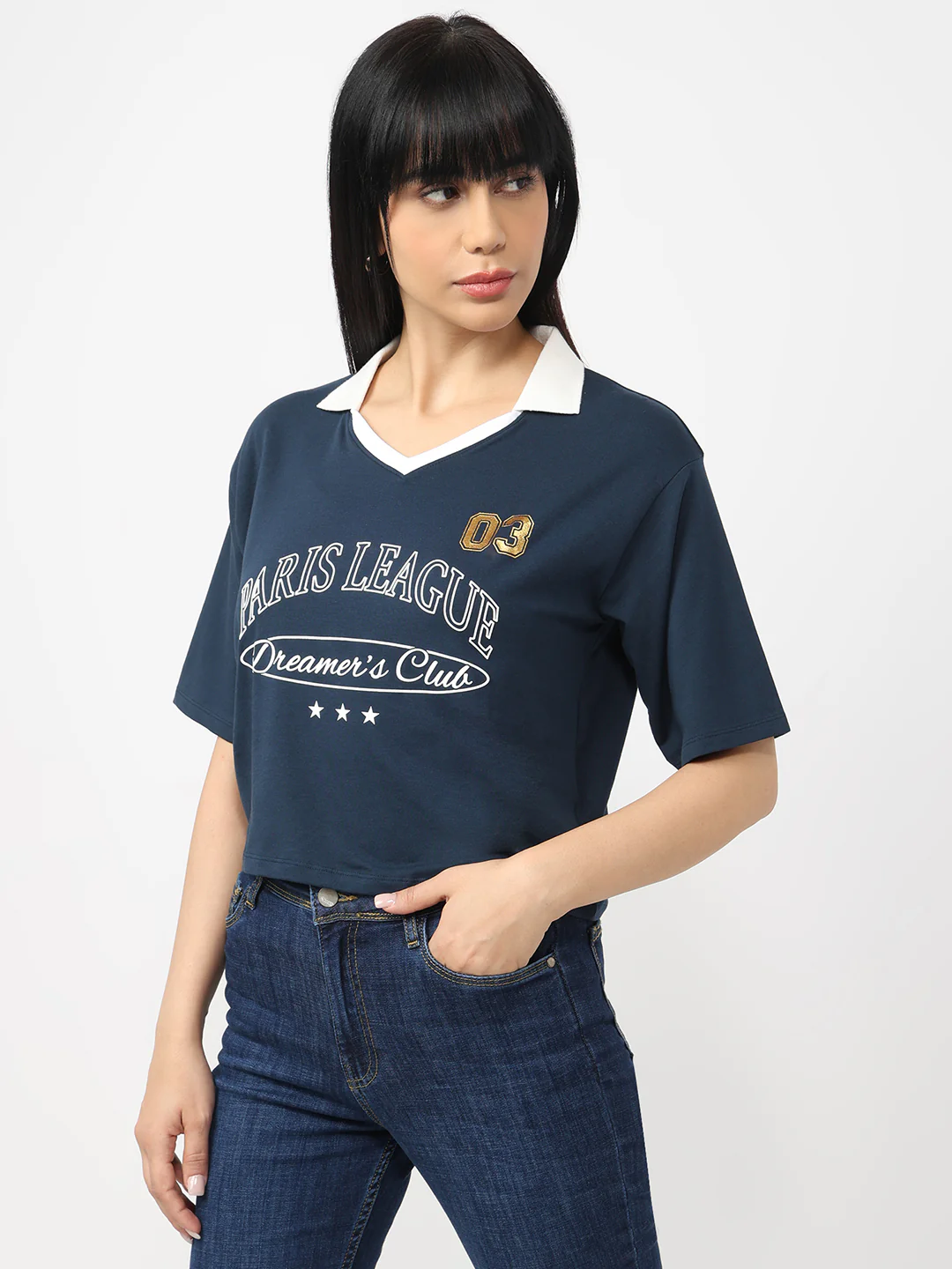 Women Airforce Graphic Crop Tees - Image 4