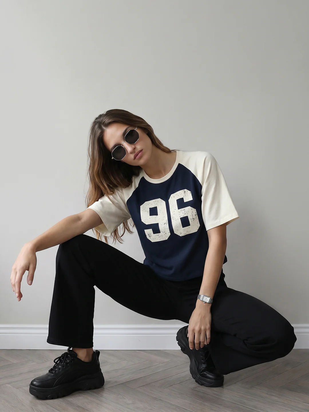 Women Airforce/Ivory Crop Tees