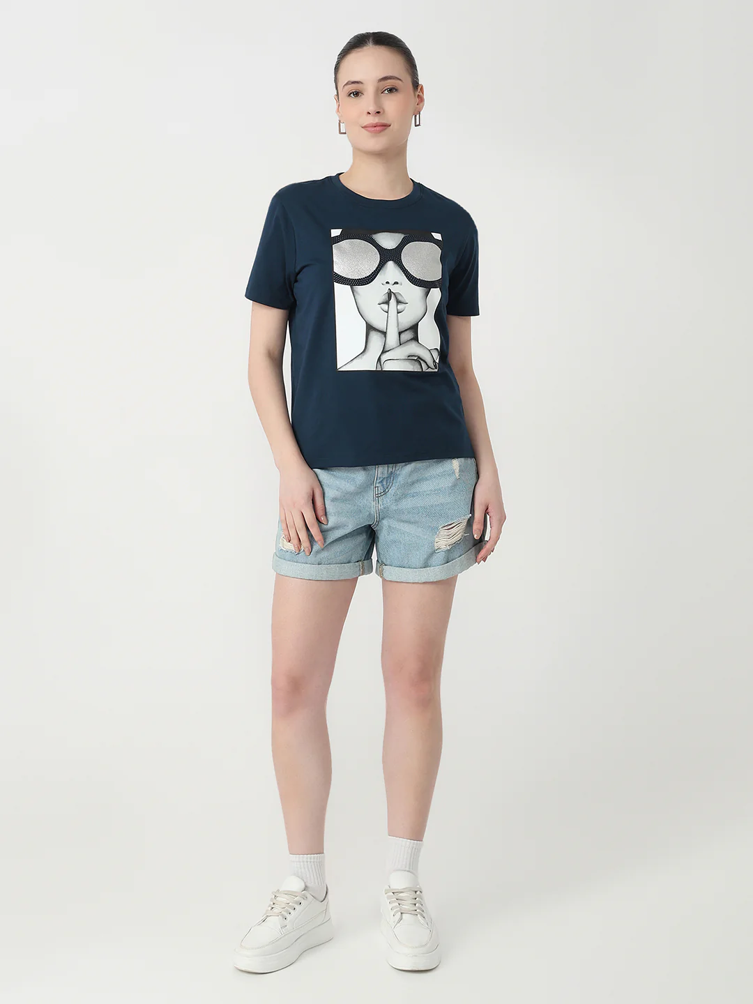 Women Airforce Slim Fit Graphic T-Shirt - Image 4