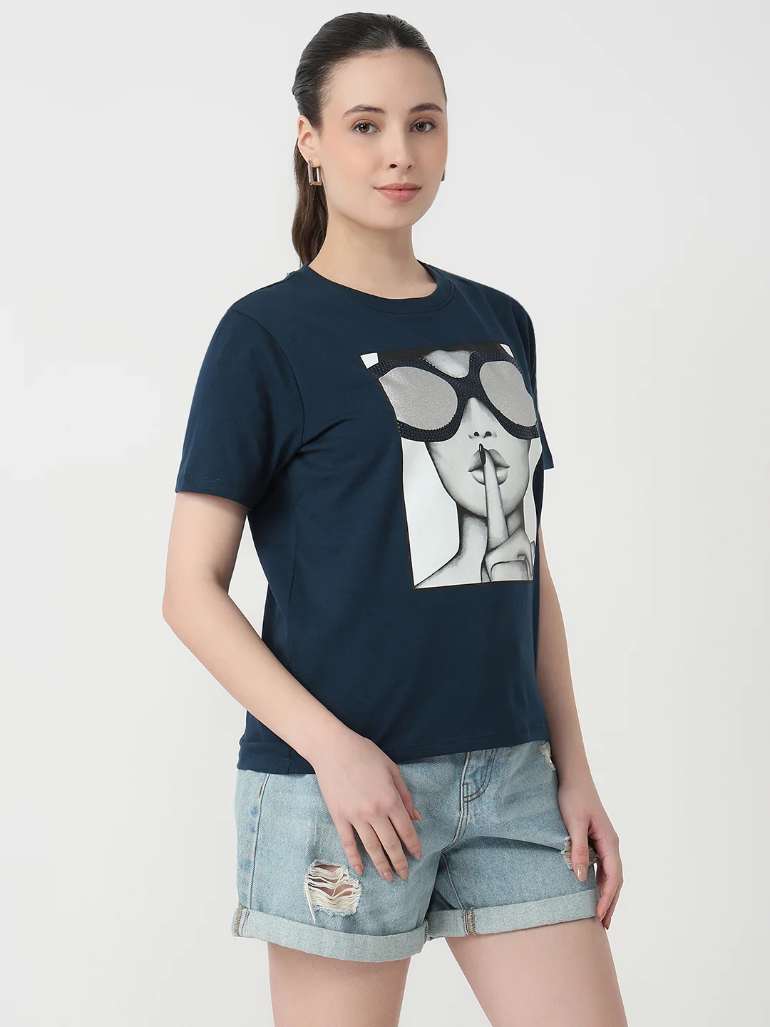 Women Airforce Slim Fit Graphic T-Shirt - Image 5