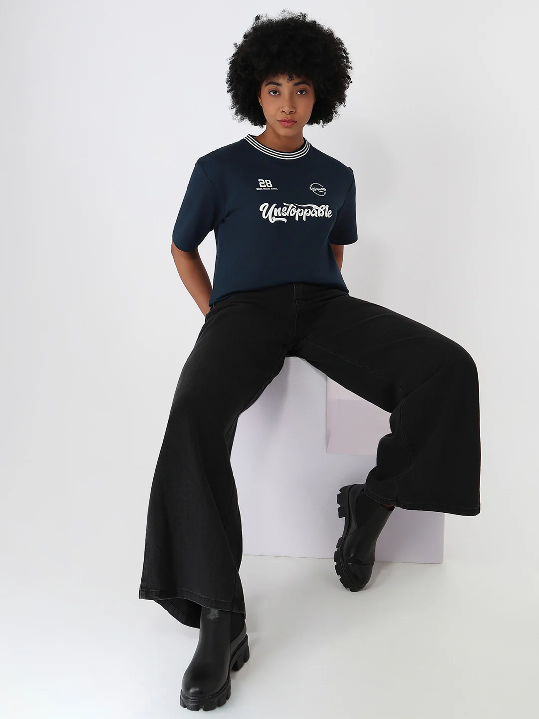 Women Airforce Slim Fit Oversize T-Shirt