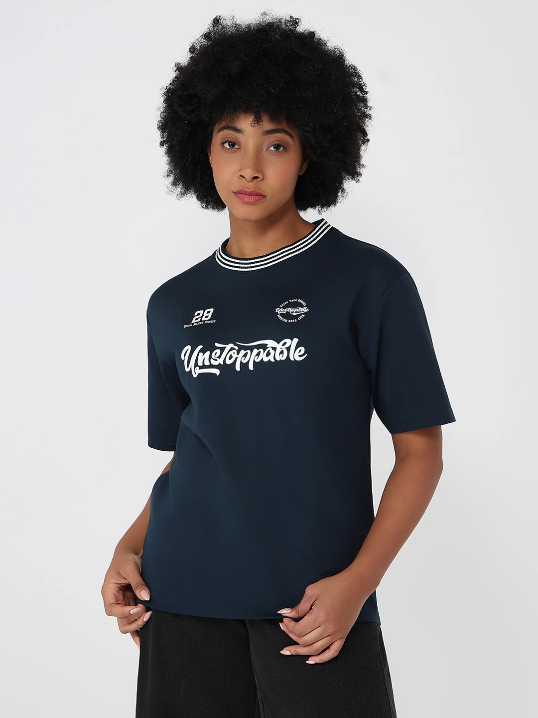 Women Airforce Slim Fit Oversize T-Shirt - Image 2