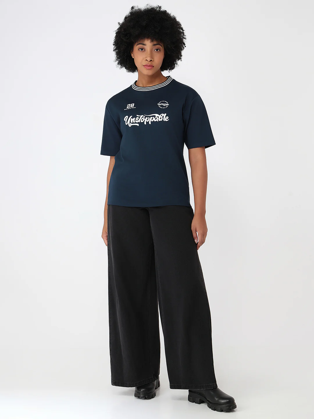 Women Airforce Slim Fit Oversize T-Shirt - Image 4