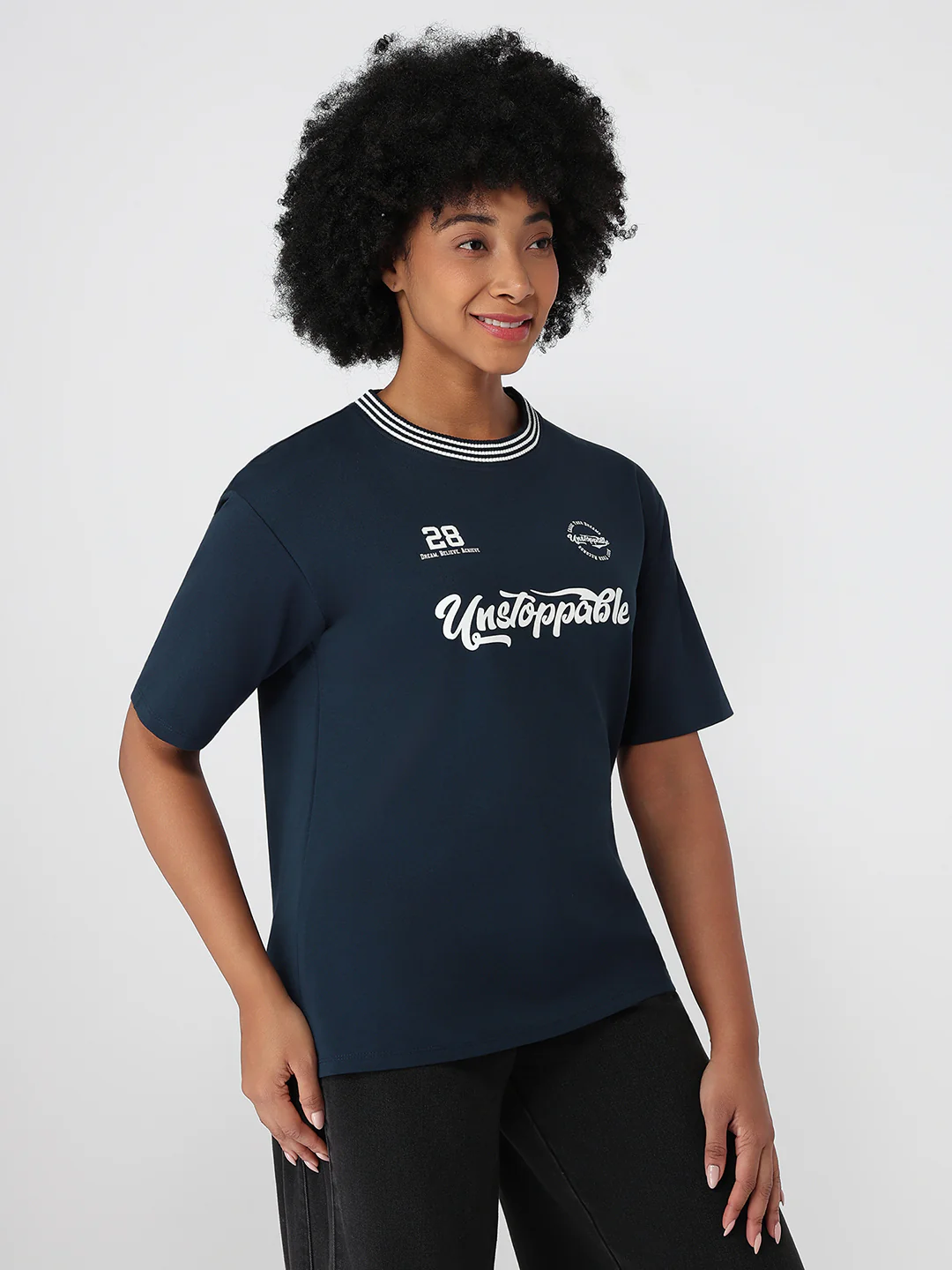 Women Airforce Slim Fit Oversize T-Shirt - Image 5