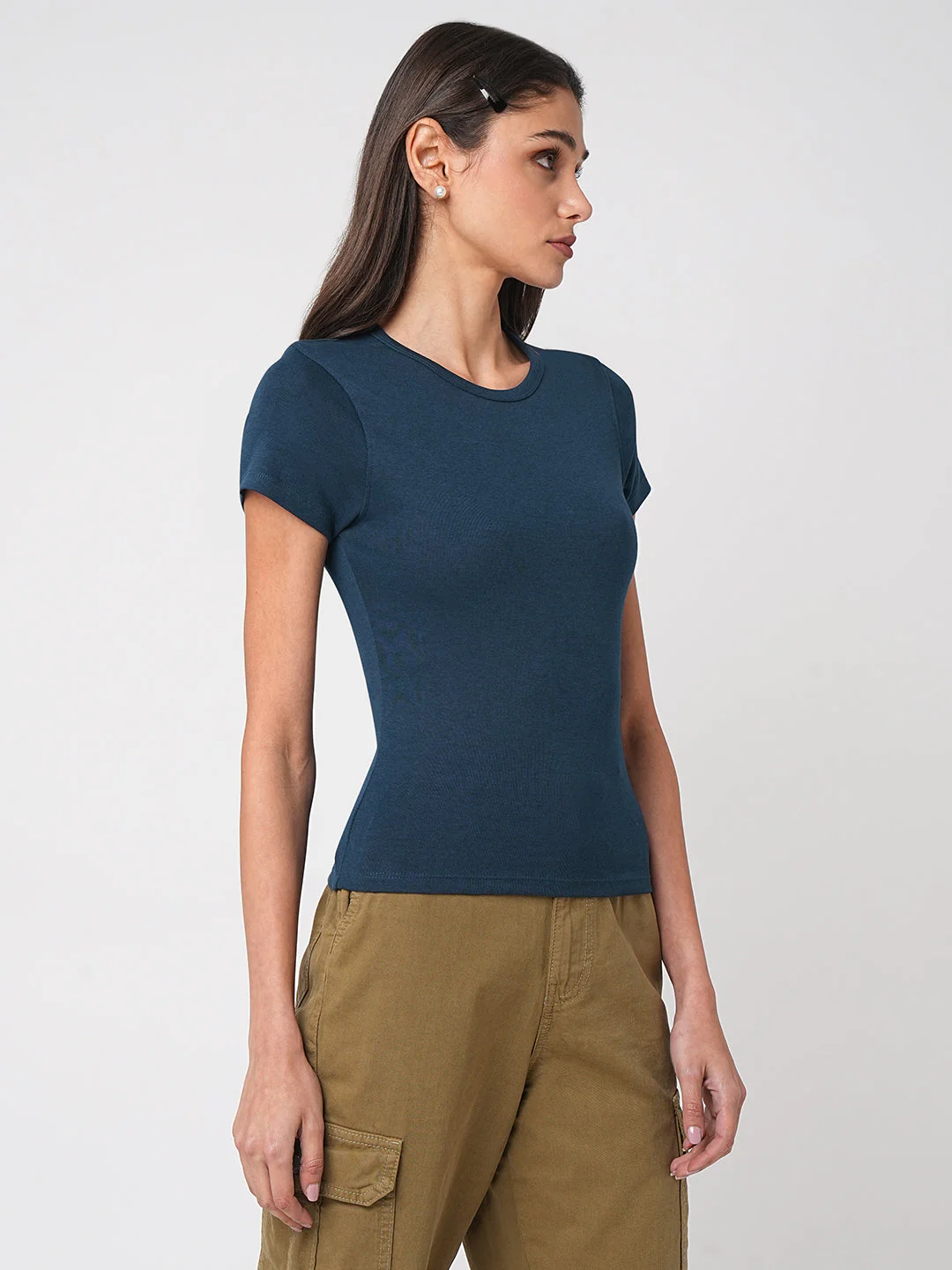 Women Airforce Solid T-Shirt - Image 5