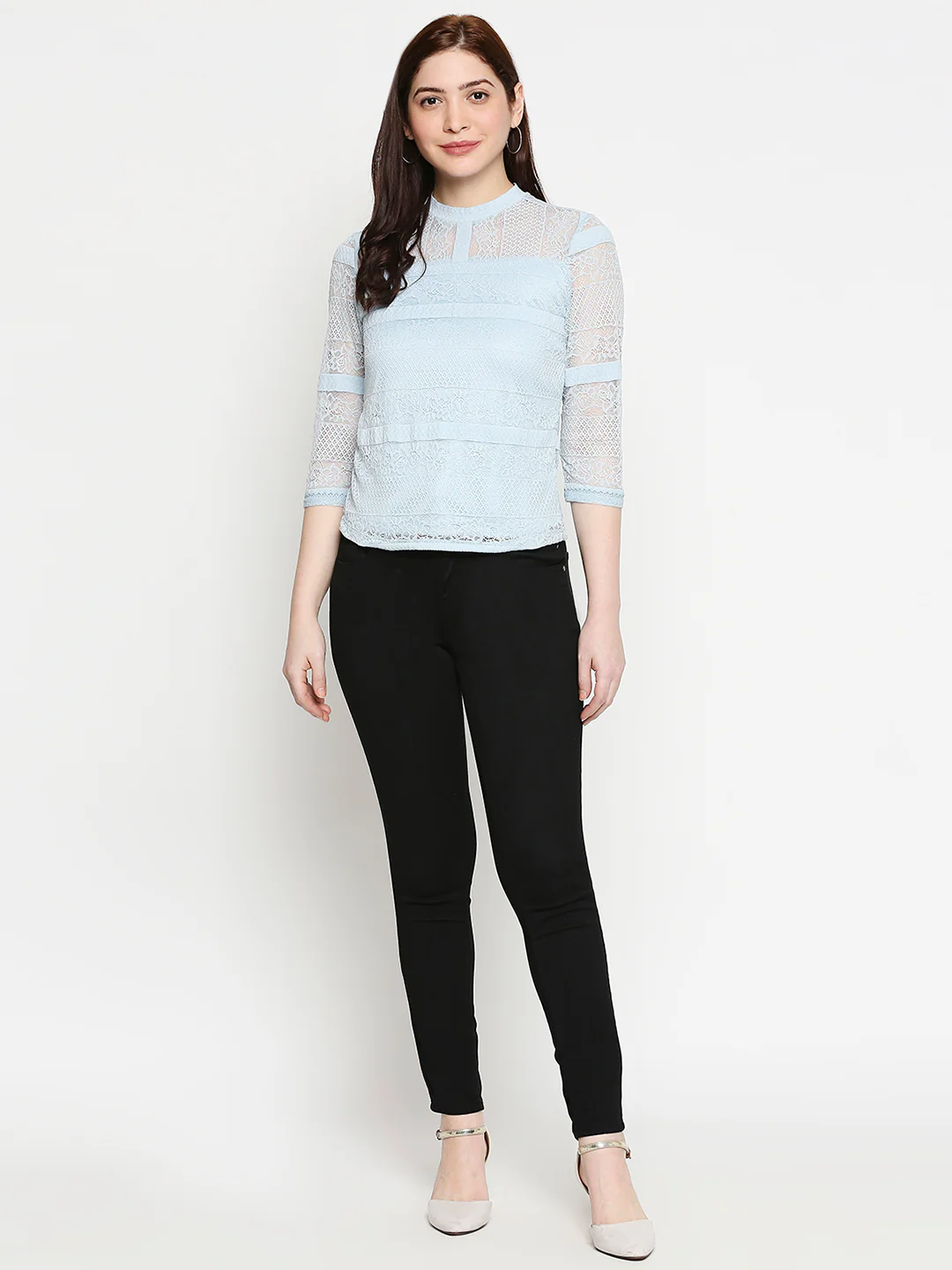 Women Aqua Blue Top