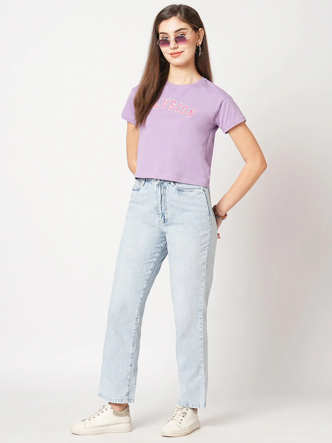 Women Athleisure Crop Slim Fit T-Shirt - Image 2