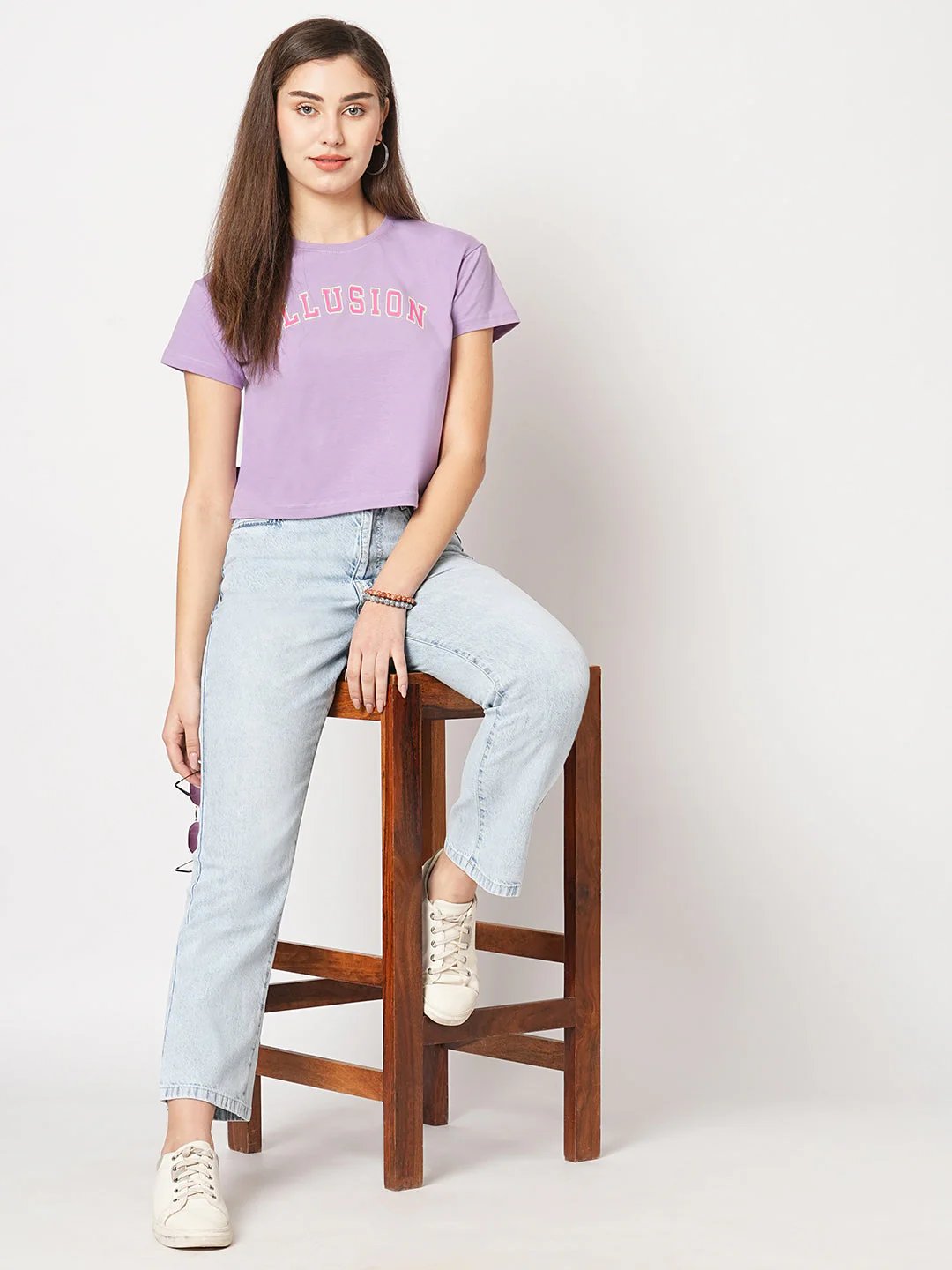 Women Athleisure Crop Slim Fit T-Shirt - Image 4