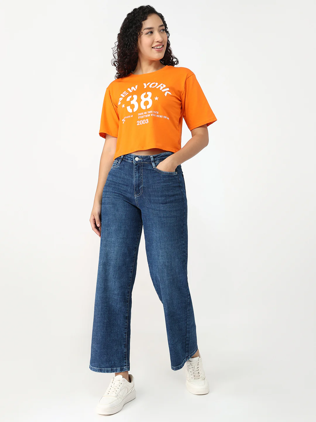 Women Autumn Glory Graphic Crop Tees - Image 4