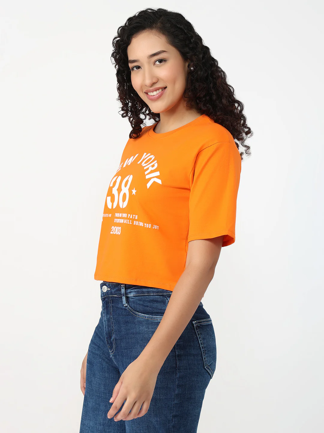 Women Autumn Glory Graphic Crop Tees - Image 5