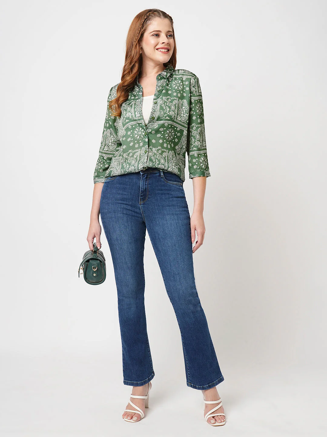 Women Bandana Printed Shirt - Image 2
