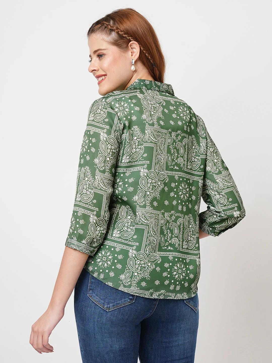 Women Bandana Printed Shirt - Image 3