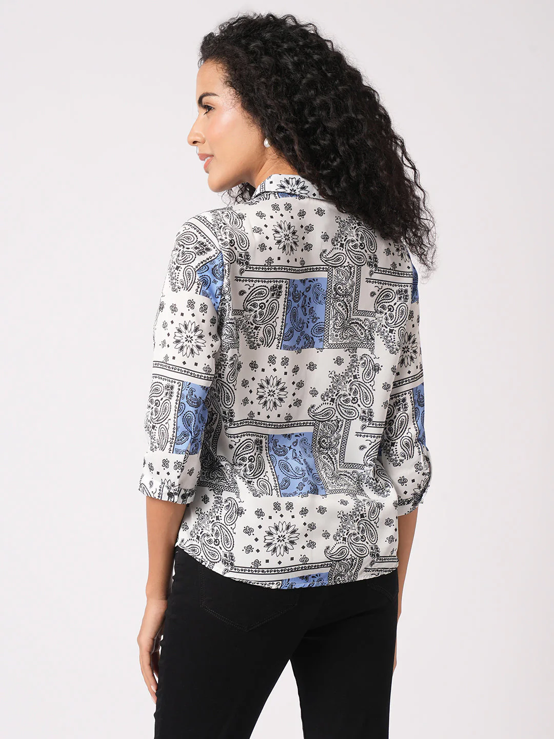 Women Bandana Printed Shirt - Image 3