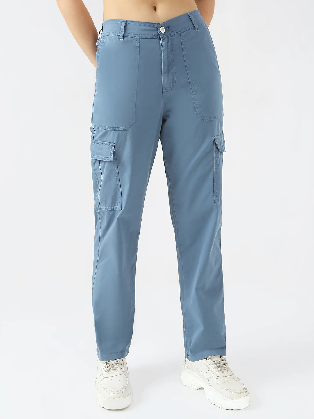 Women Bel Air Blue Mid-Rise Cargo - Image 2