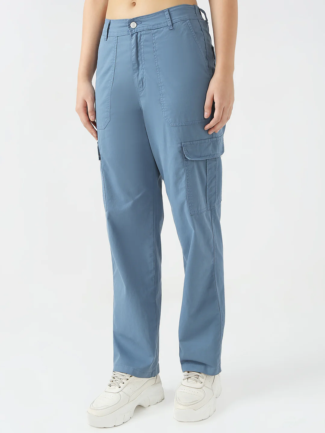 Women Bel Air Blue Mid-Rise Cargo - Image 6