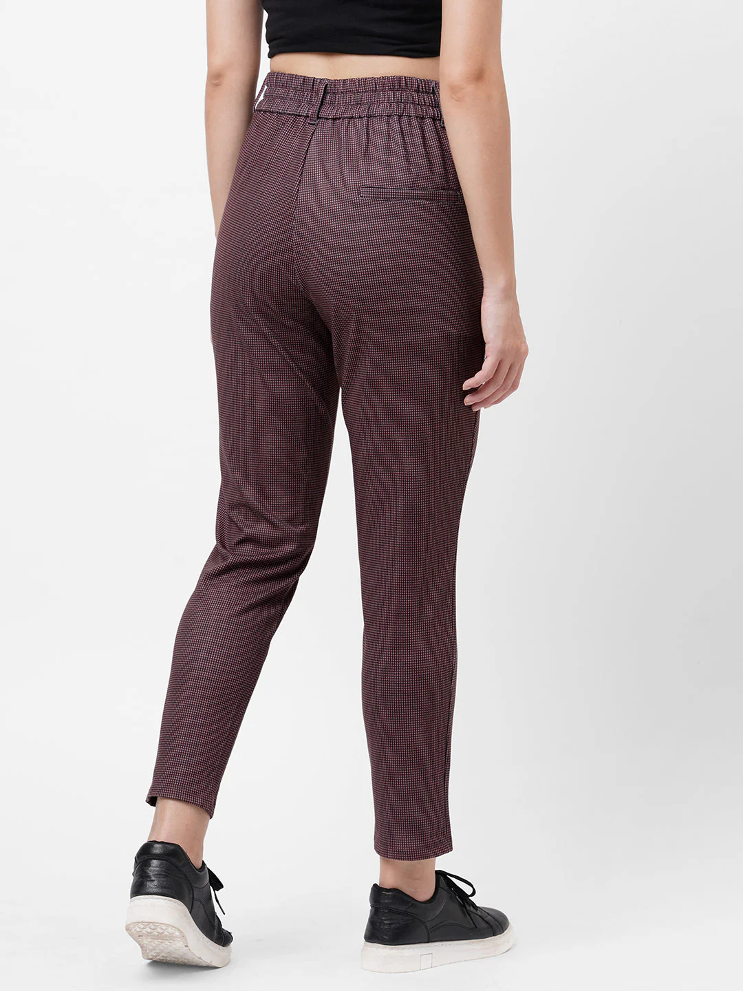 Women Black/Brick Treggings - Image 3