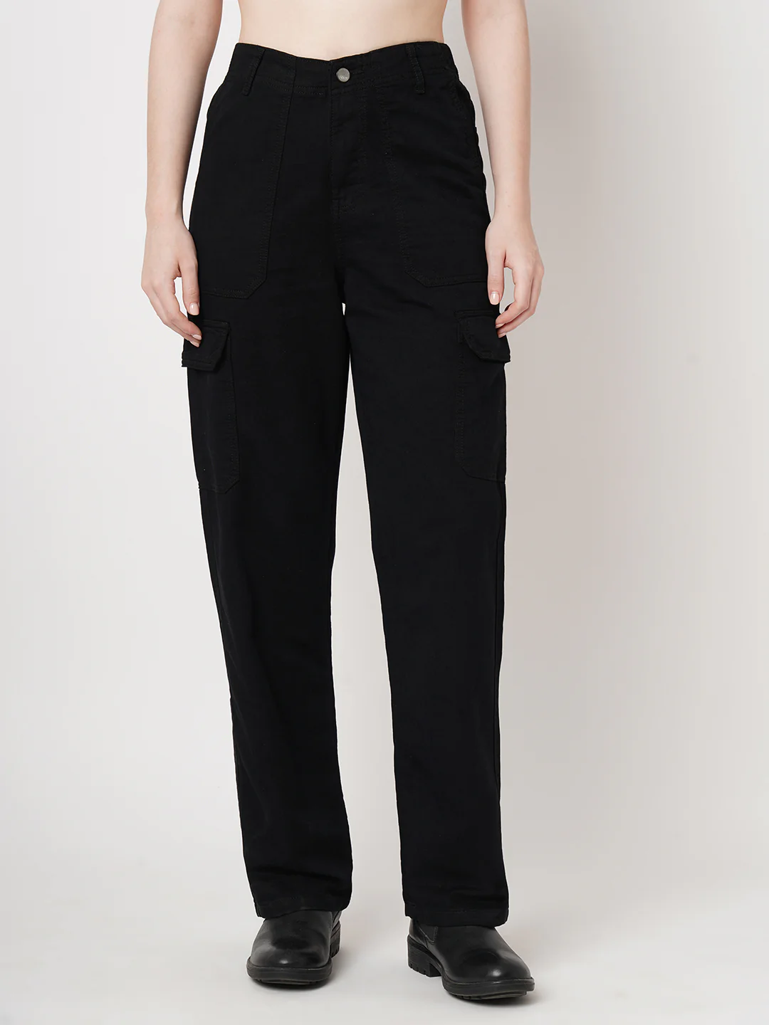 Women Black Cargo - Image 2