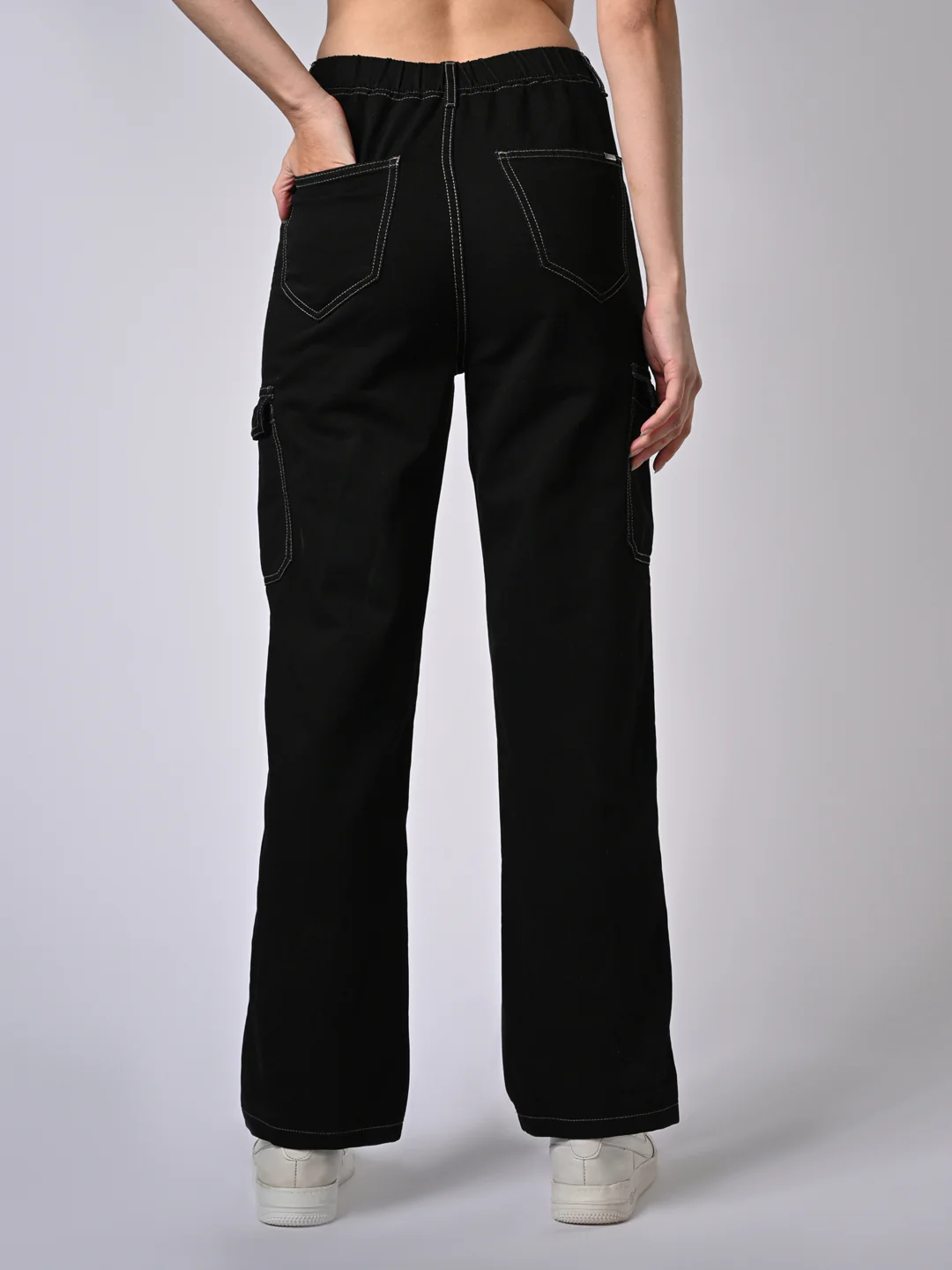 Women Black Cargo - Image 3