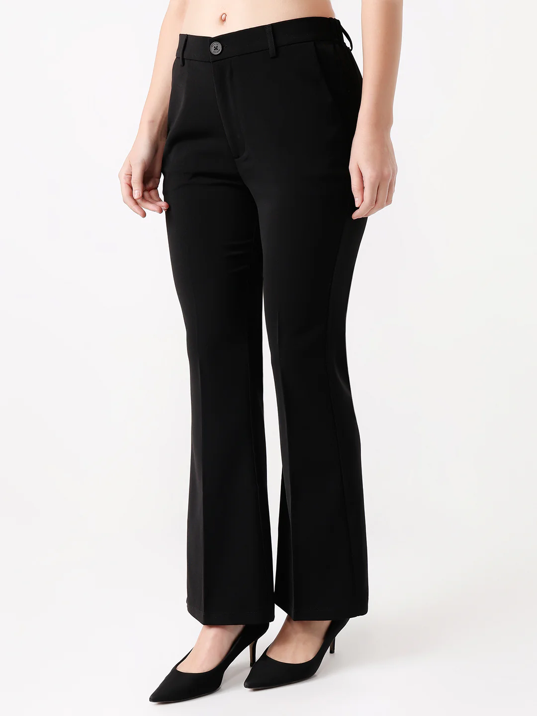 Women Black Flare Jeans - Image 6