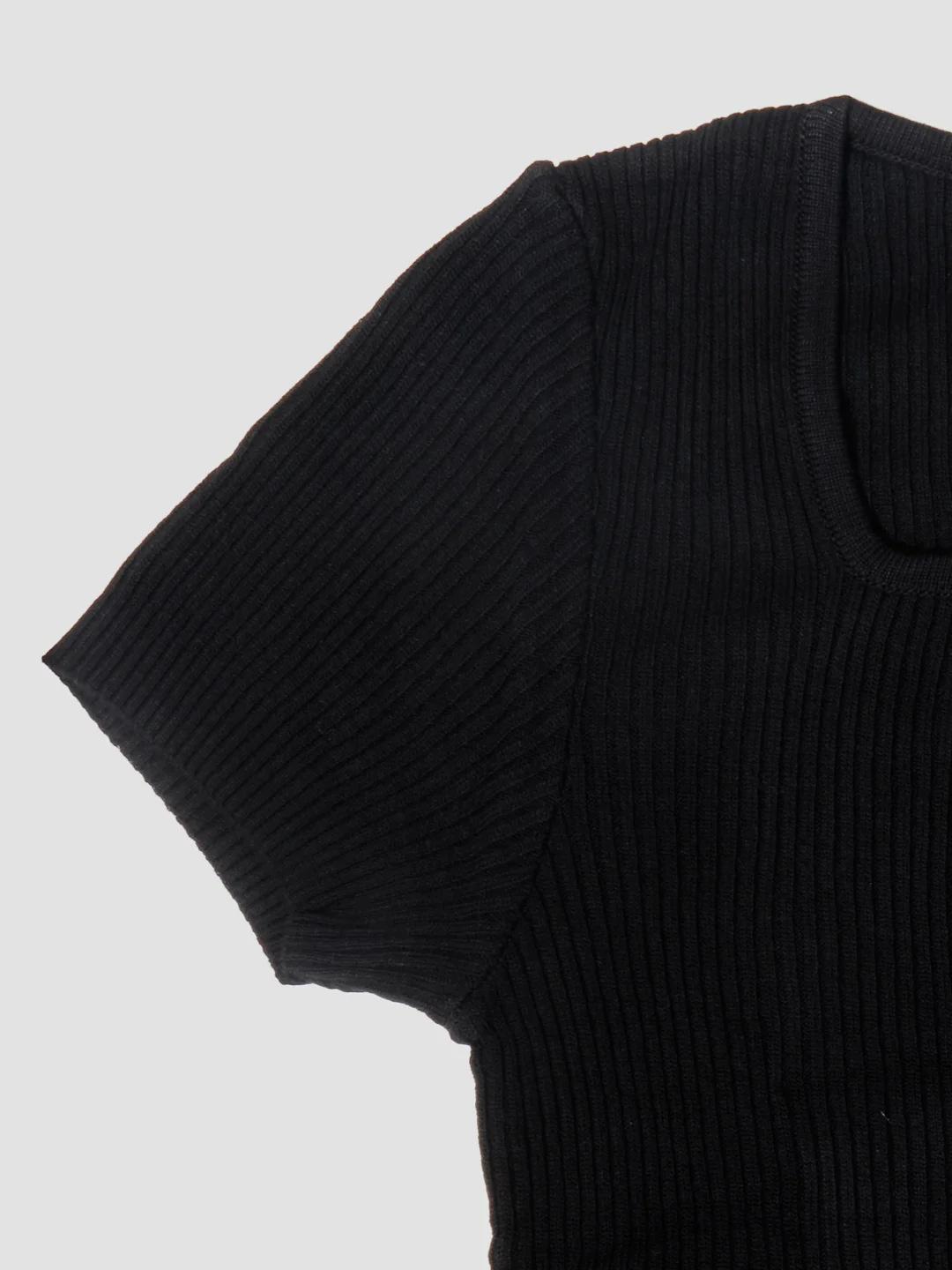 Women Black Flat Knit - Image 4