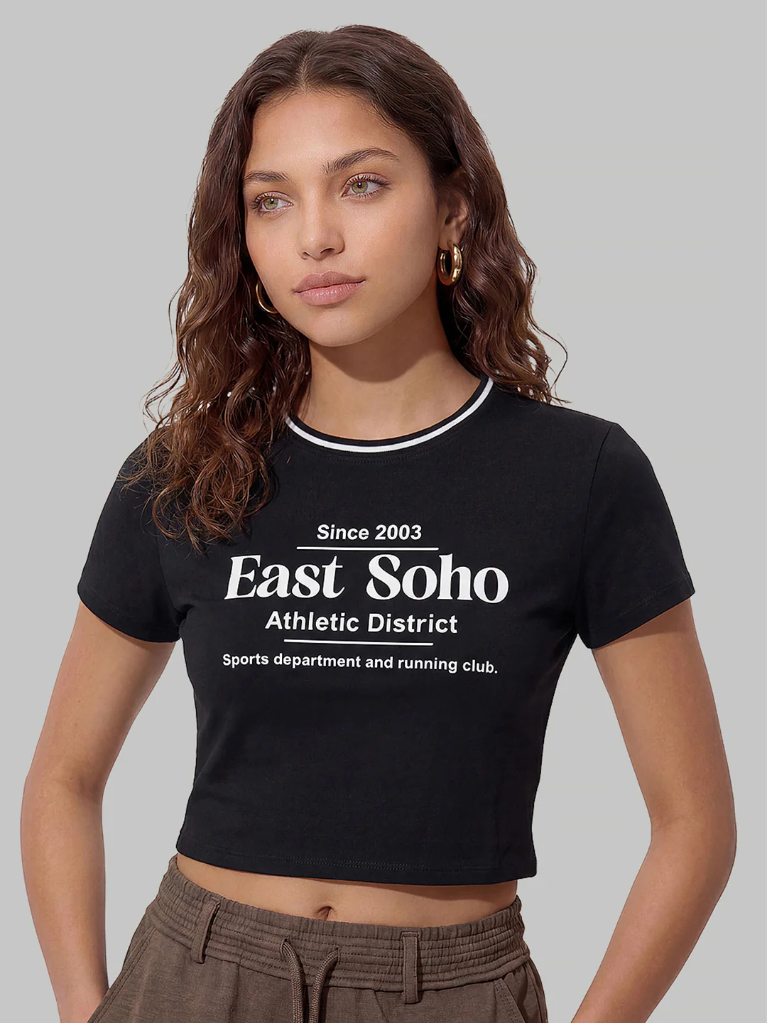 Women Black Genz Tees - Image 2
