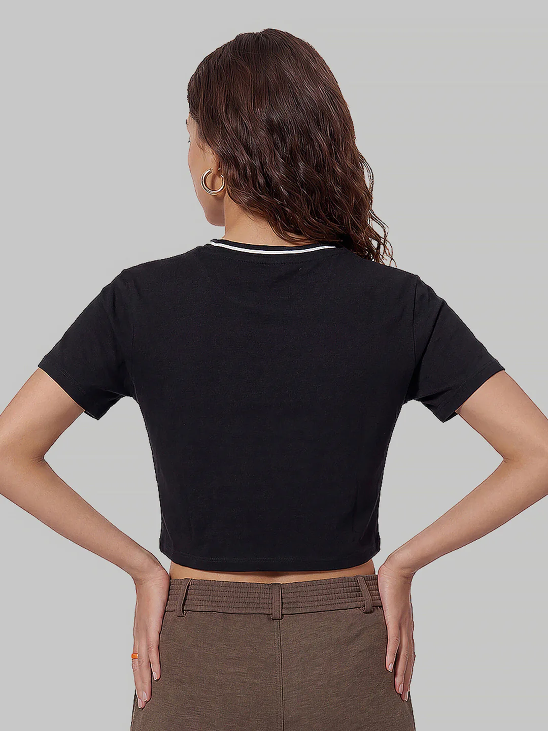 Women Black Genz Tees - Image 3