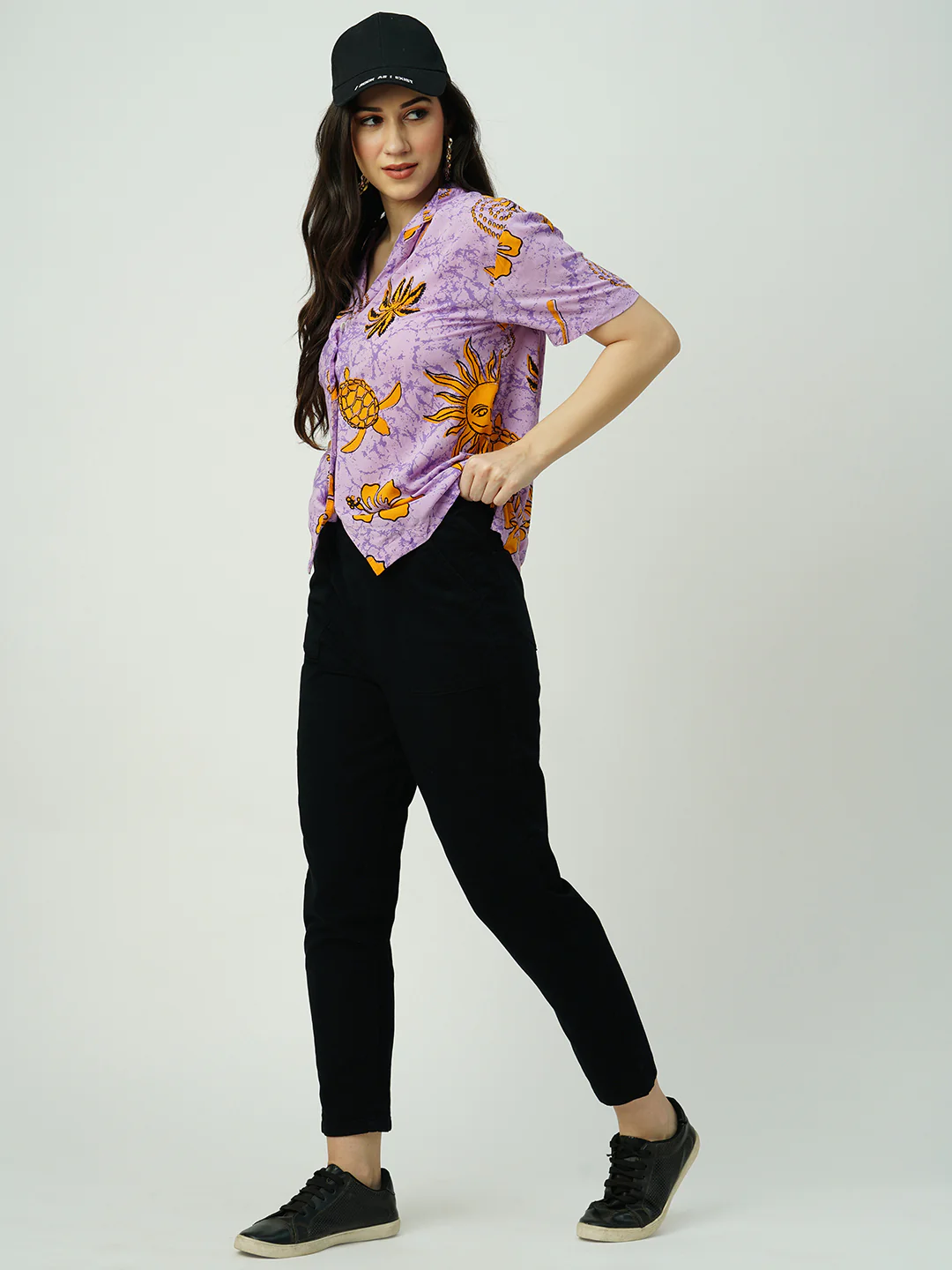 Women Black High-Rise Baggy Fit Jeans