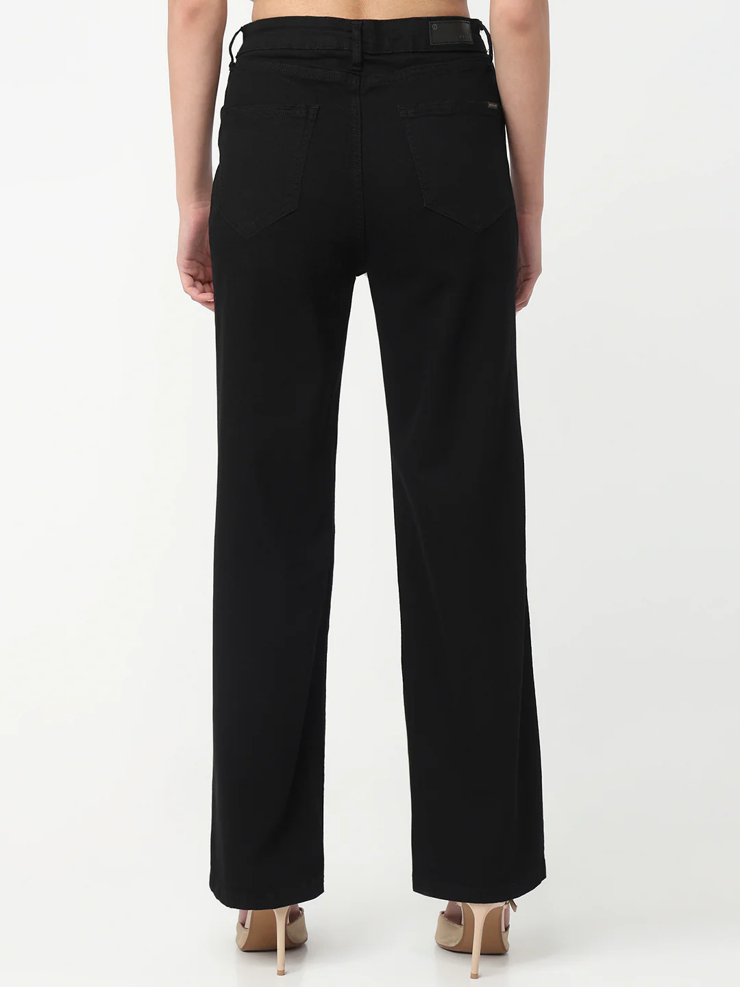 Women Black High-Rise Baggy Jeans - Image 3
