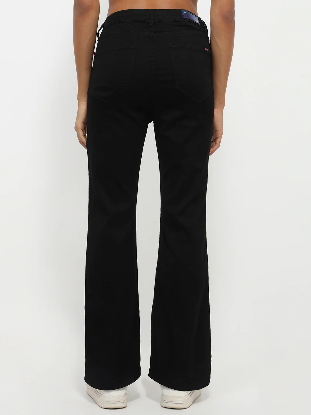 Women Black High-Rise Flare Jeans - Image 3