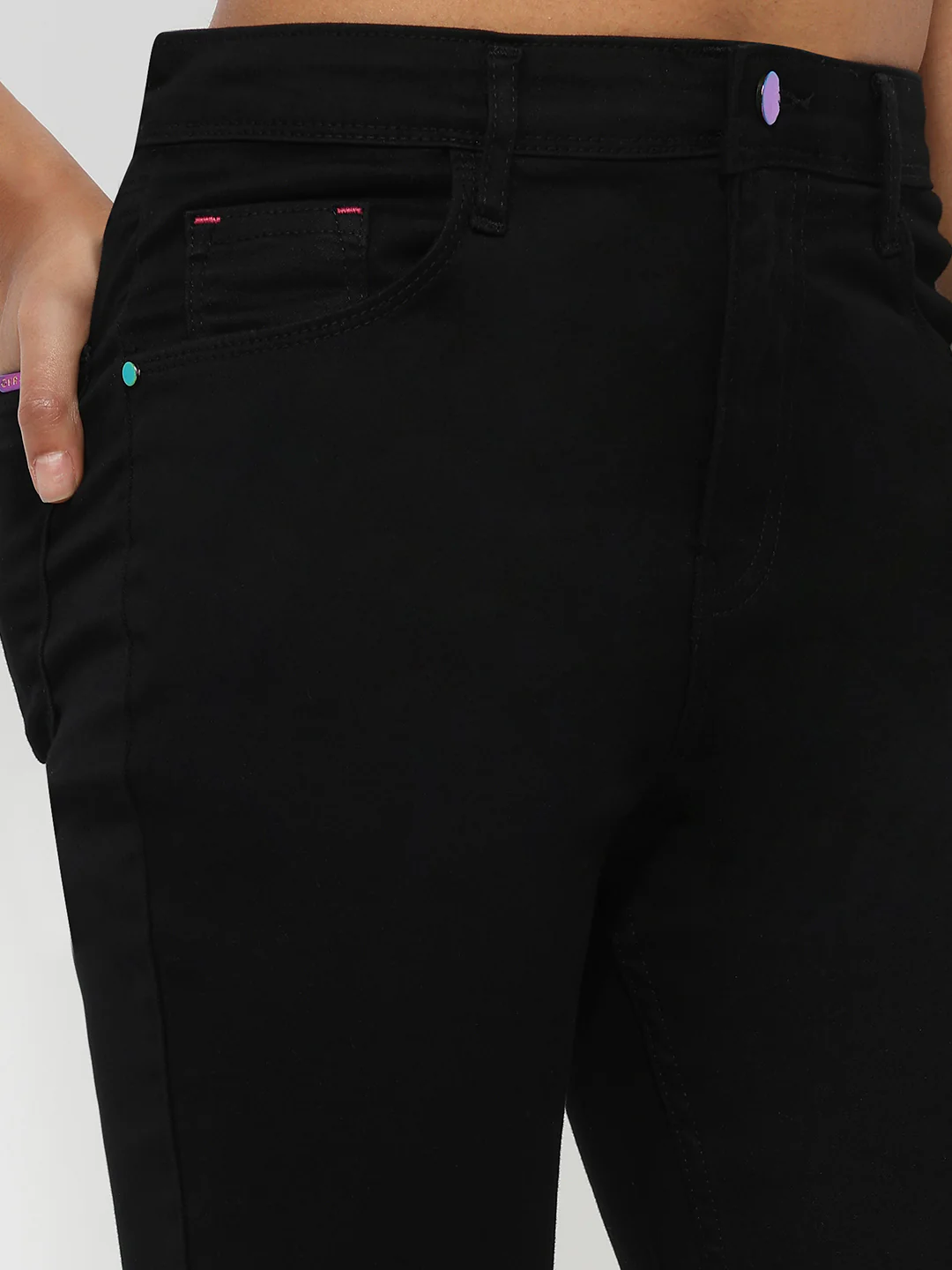 Women Black High-Rise Flare Jeans - Image 5