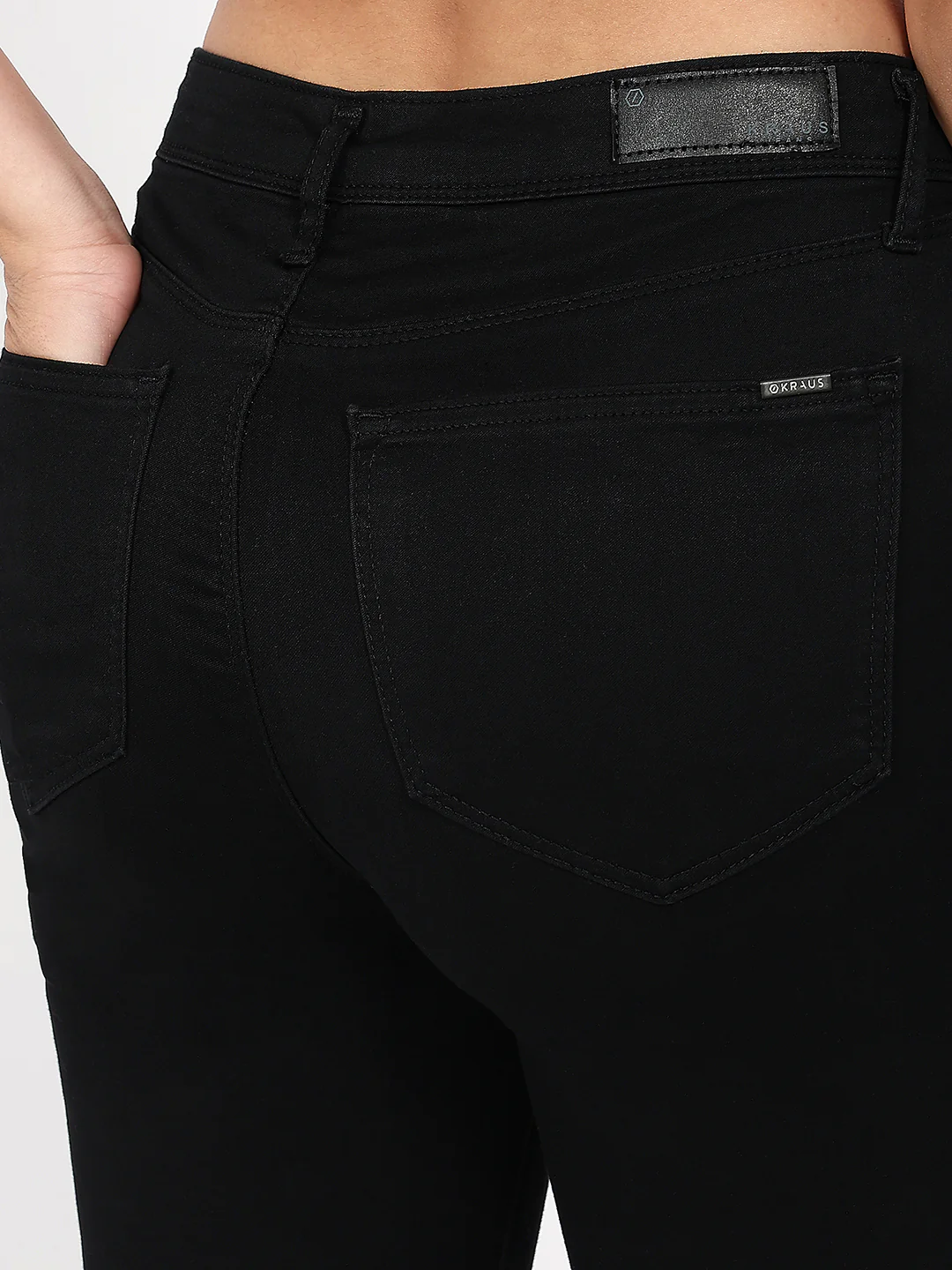 Women Black High-Rise Flare Jeans - Image 6