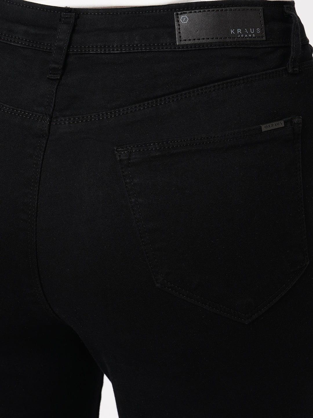 Women Black High-Rise Flare Jeans - Image 7