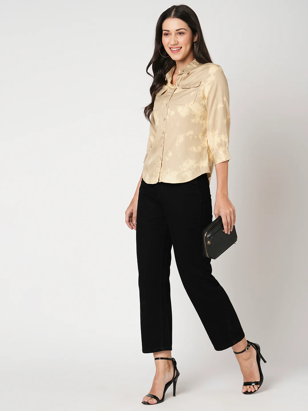 Women Black High-Rise Loose Straight Fit Jeans - Image 4