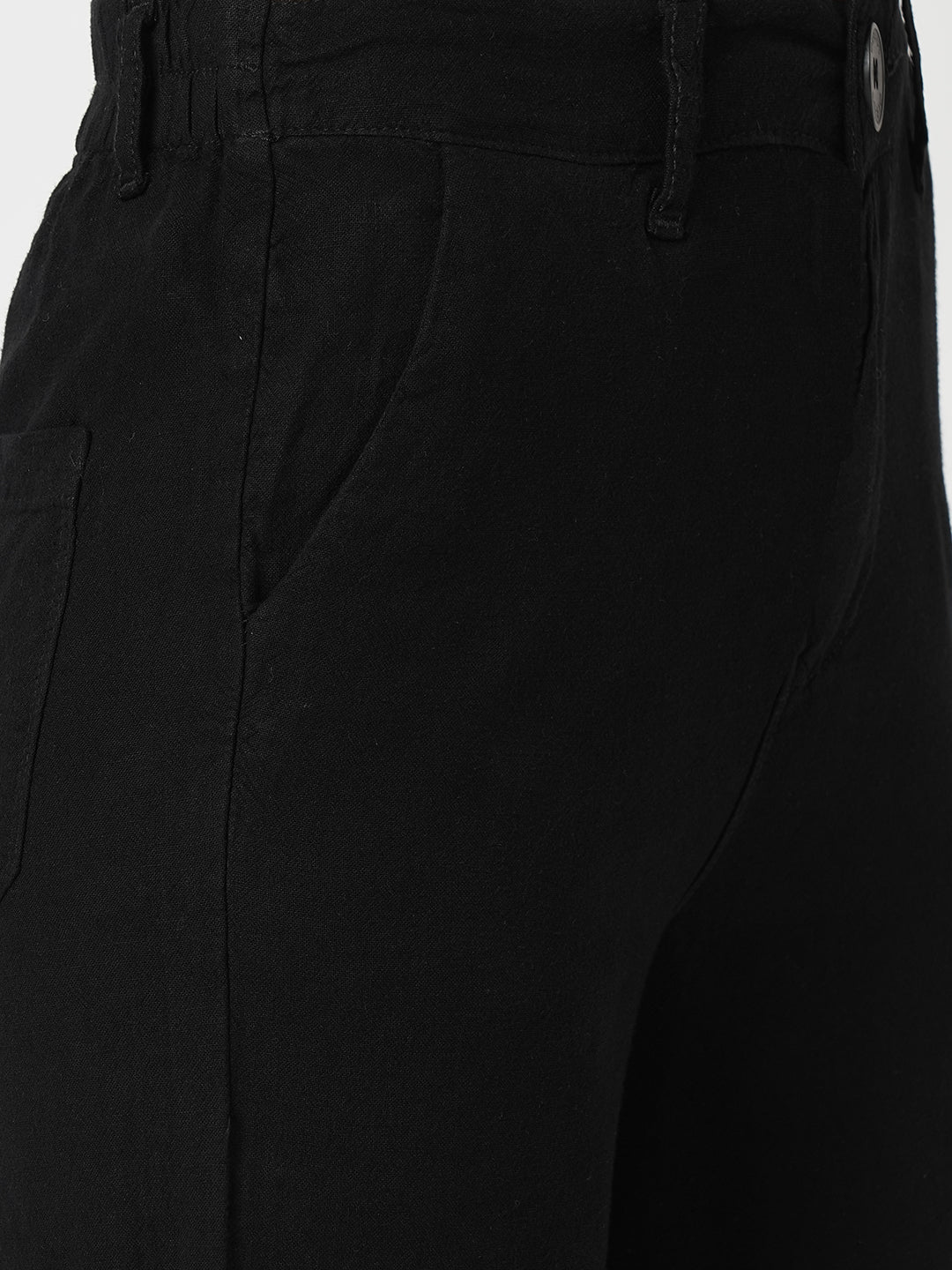 Women Black High-Rise Loose Straight Jeans - Image 5