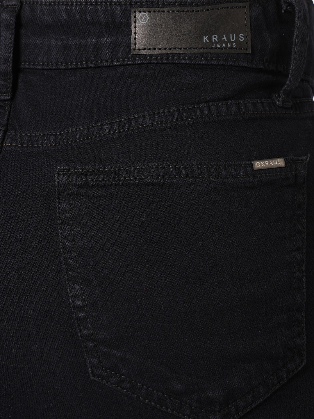Women Black High-Rise Loose Straight Jeans - Image 5