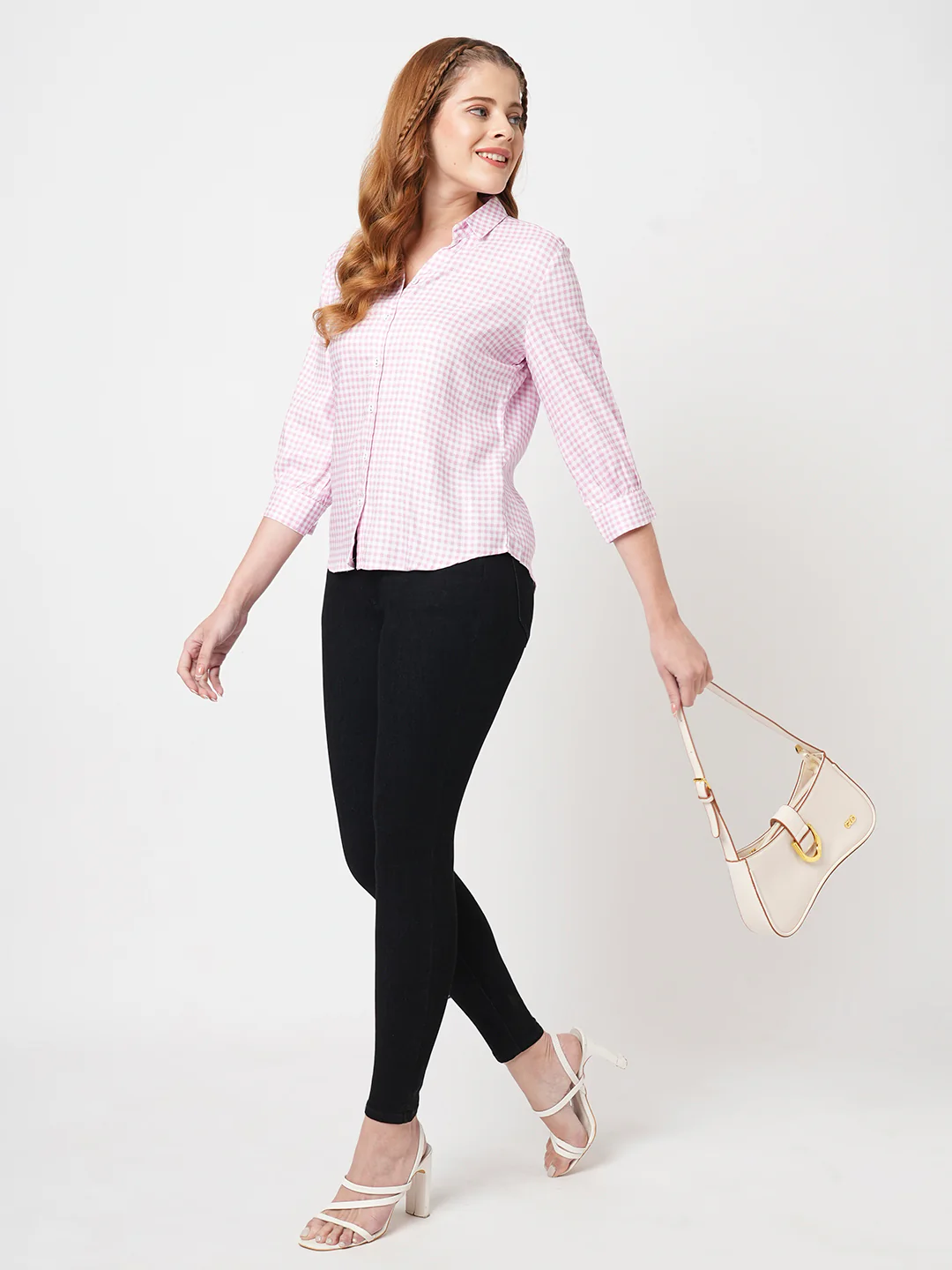 Women Black High-Rise Skinny Jeans - Image 4