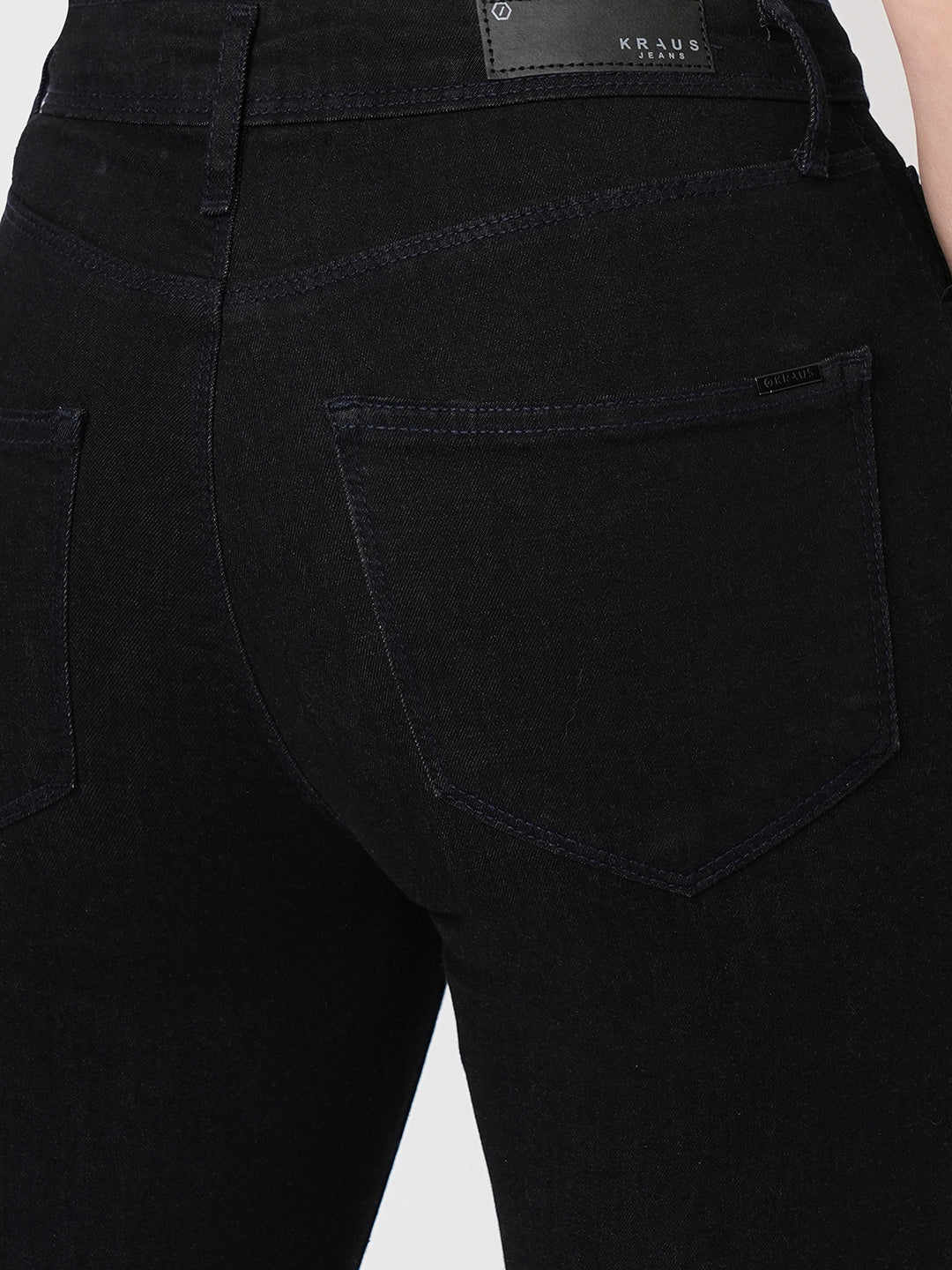 Women Black High-Rise Skinny Jeans - Image 6