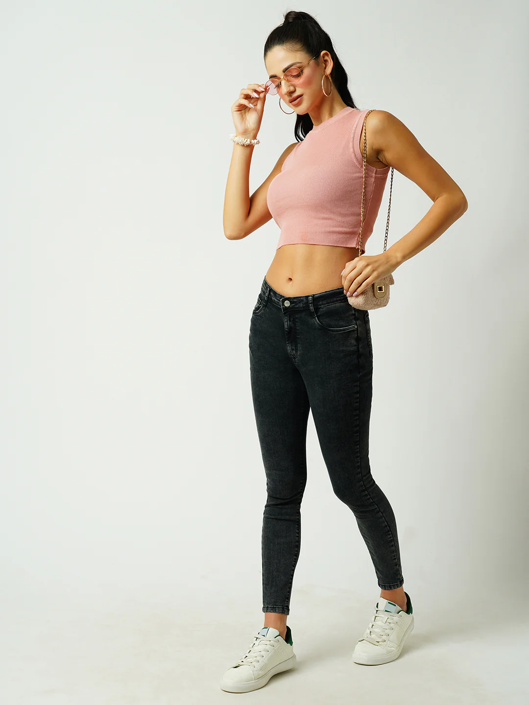 Women Black High-Rise Skinny Jeans
