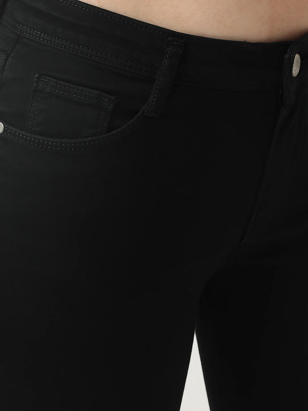 Women Black High-Rise Skinny Jeans - Image 4