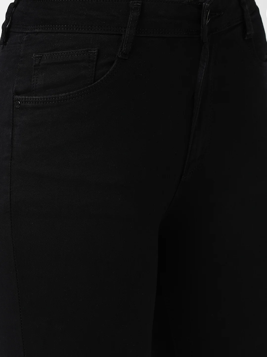 Women Black High-Rise Skinny Jeans - Image 5