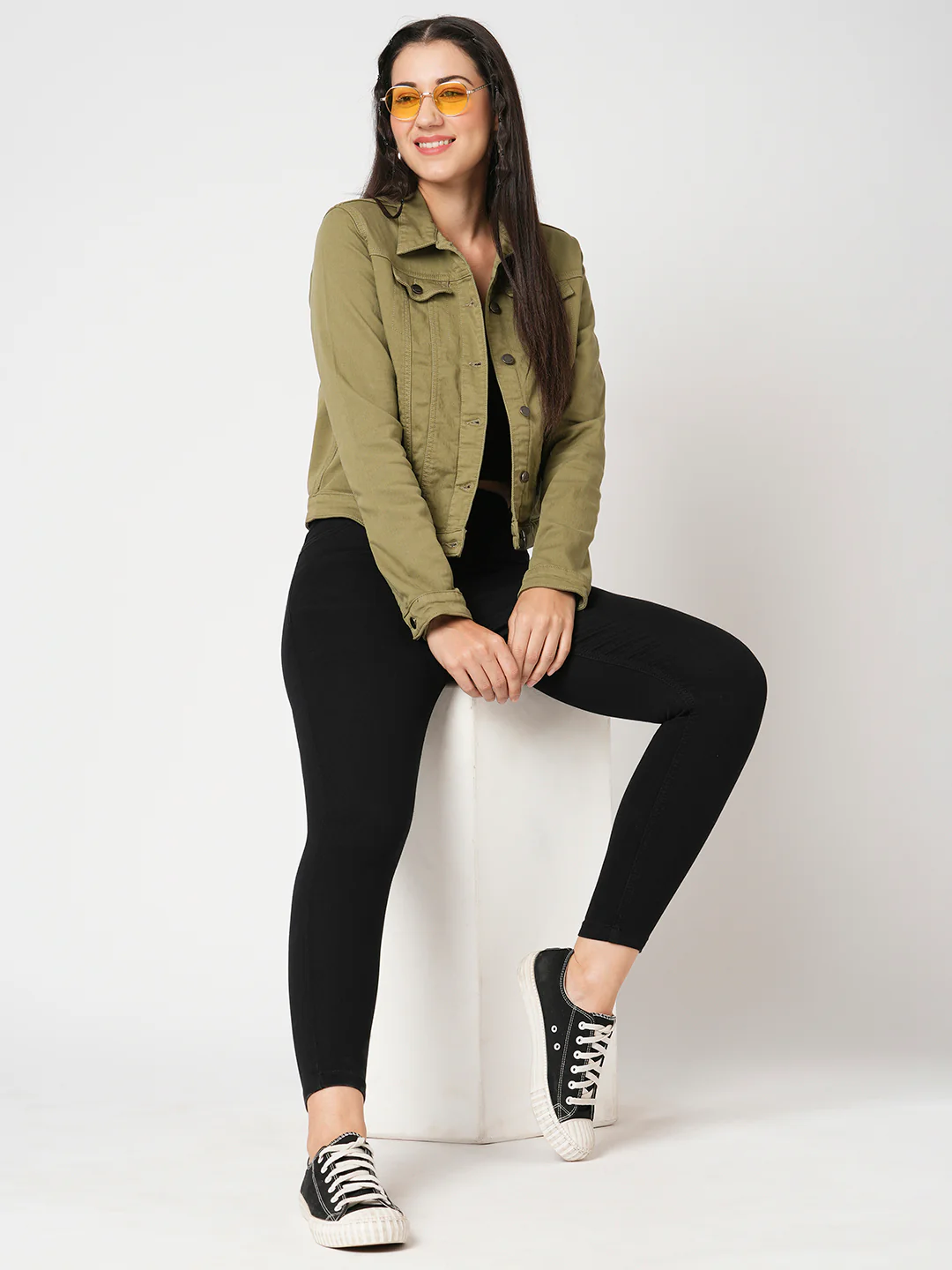 Women Black High-Rise Skinny Jeggings