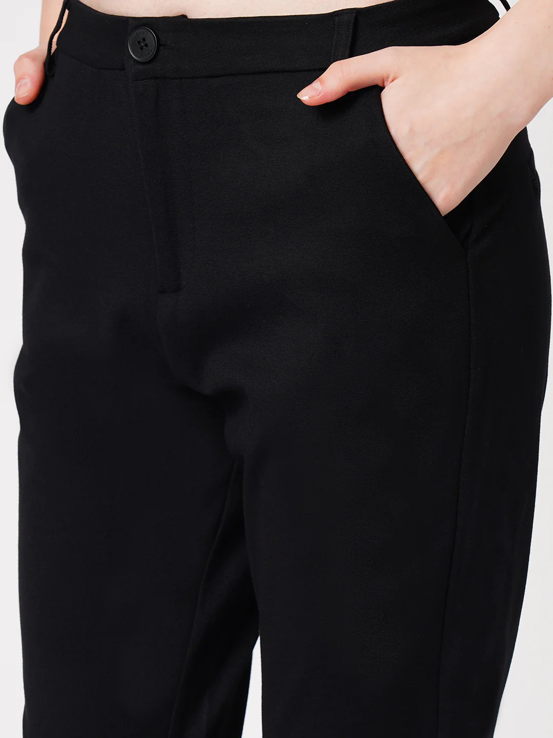 Women Black High-Rise Skinny Treggings - Image 6