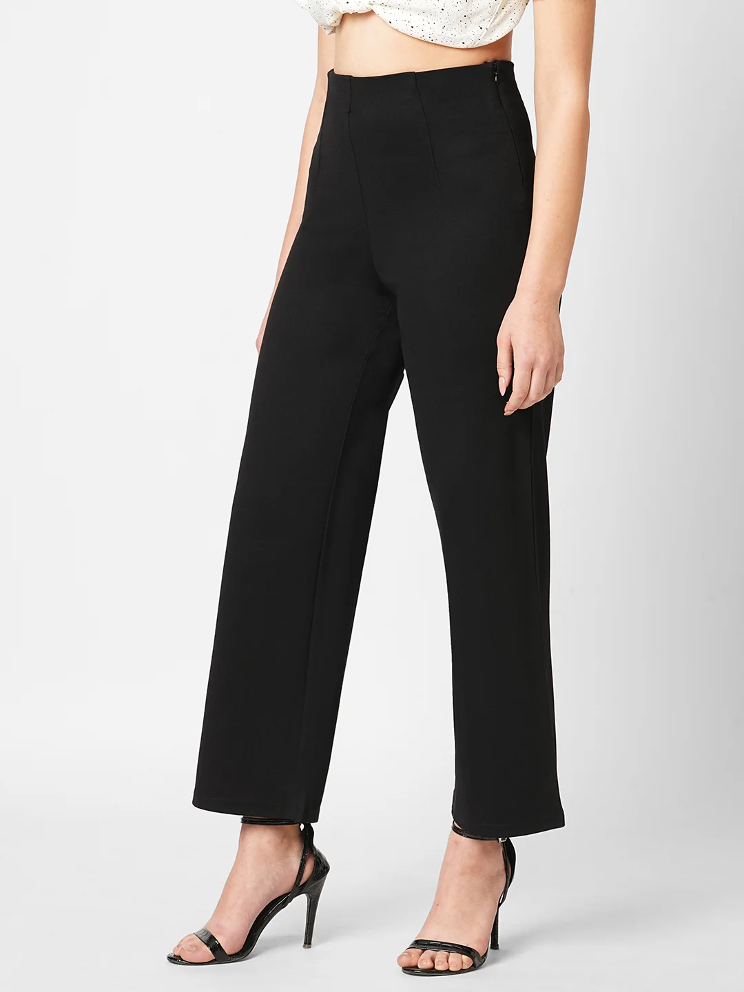 Women Black High-Rise Skinny Treggings - Image 6