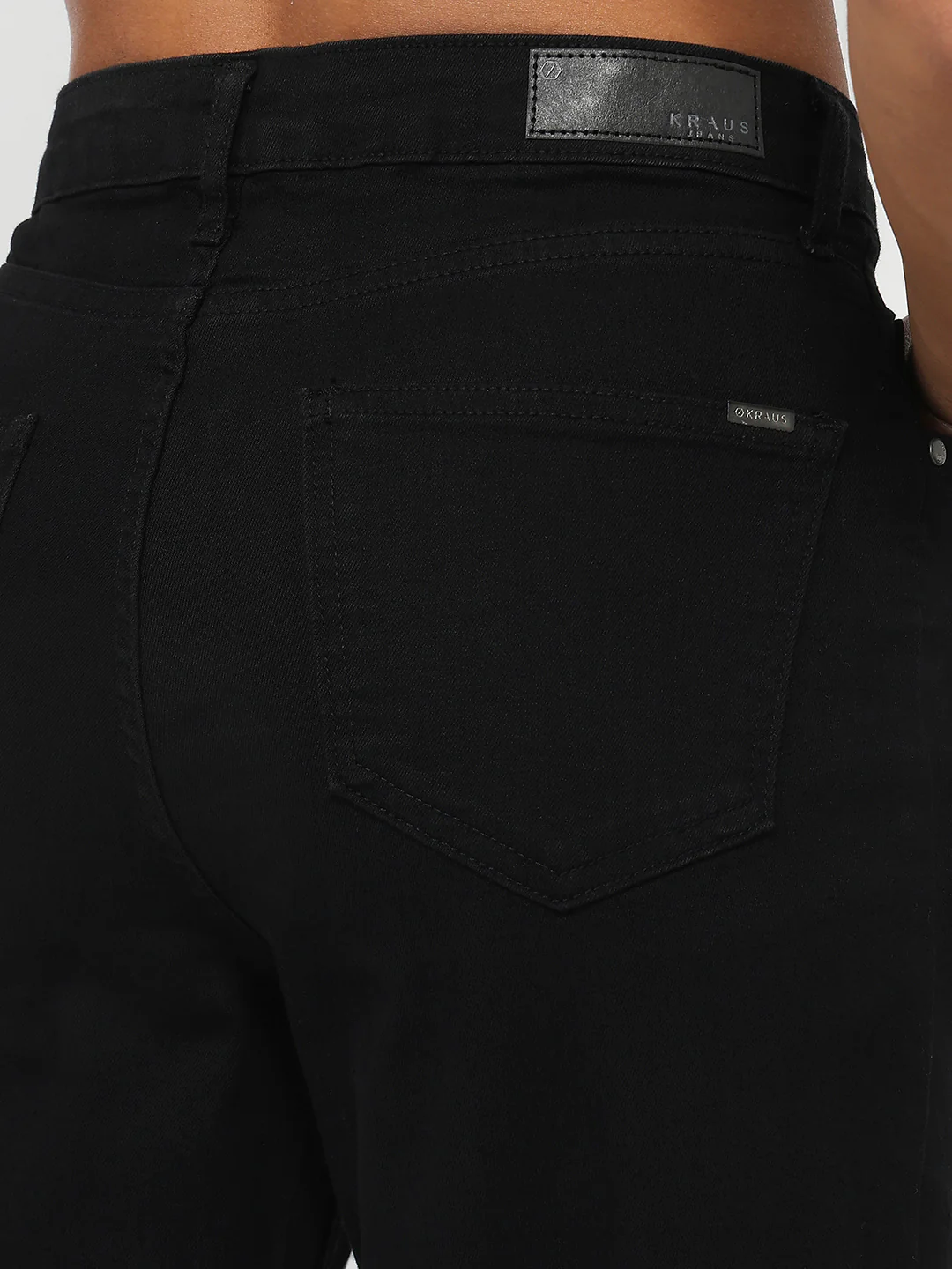 Women Black High-Rise Wide Leg Jeans - Image 7