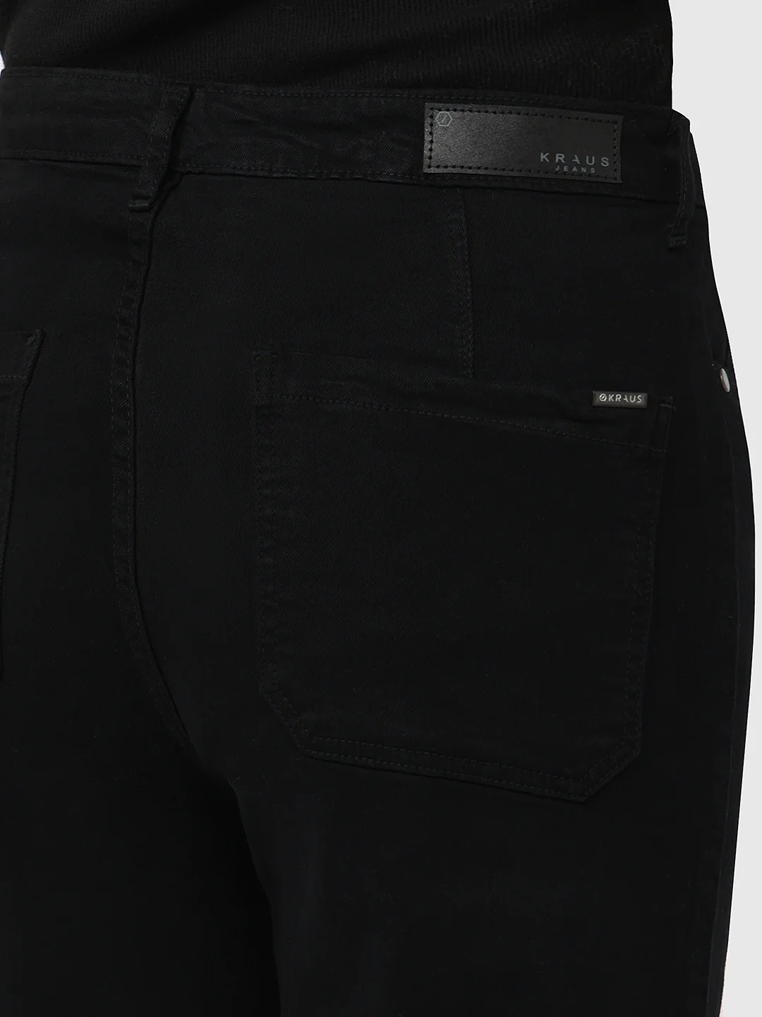 Women Black High-Rise Wide Leg Jeans - Image 6