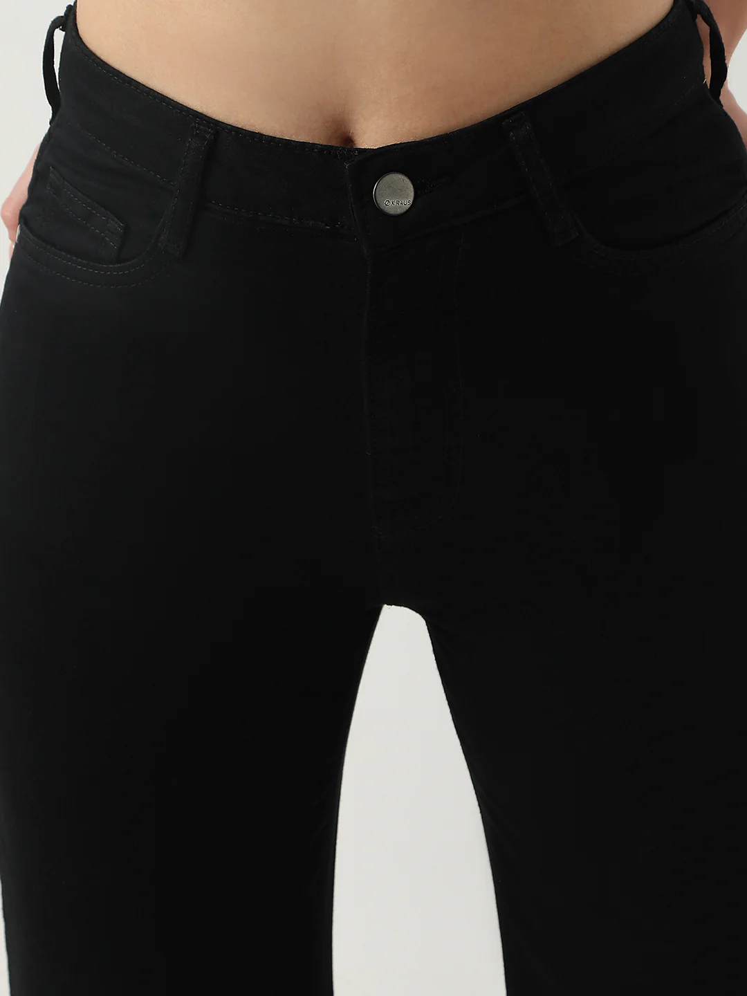 Women Black High-Rise Wide Leg Jeans - Image 4