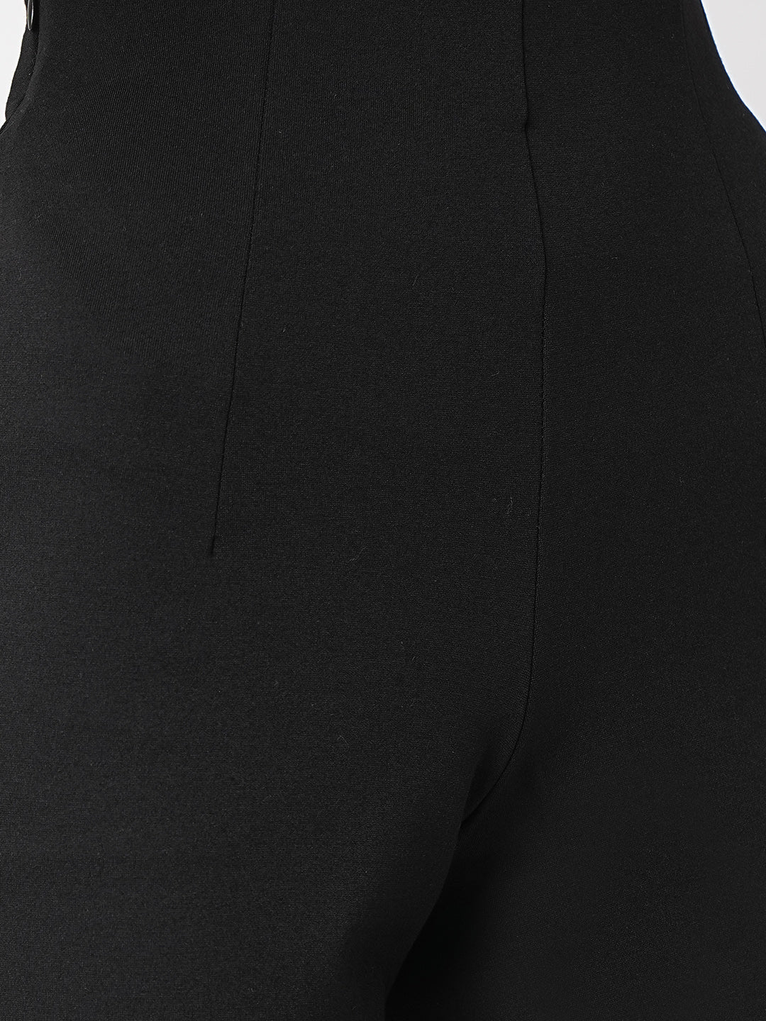 Women Black High-Rise Wide Leg Treggings - Image 6